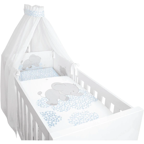 Bebella Vital Bettset 4-tlg. Lunafant Blau 3 Bebella Vital Bettset 4-tlg. Lunafant Blau