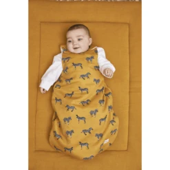 Meyco Schlafsack Jersey 2-tlg Zebra Animal Honey Gold -Kinderwelt Verkauf meyco schlafsack jersey 2 tlg zebra animal honey gold a329464 4