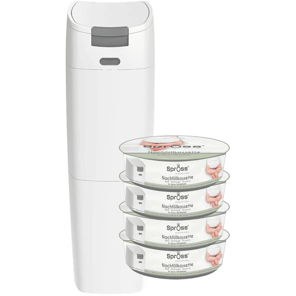 Spross Windeleimer Inklusive Vier Nachfüllkassetten 3 Spross Windeleimer Inklusive Vier Nachfüllkassetten