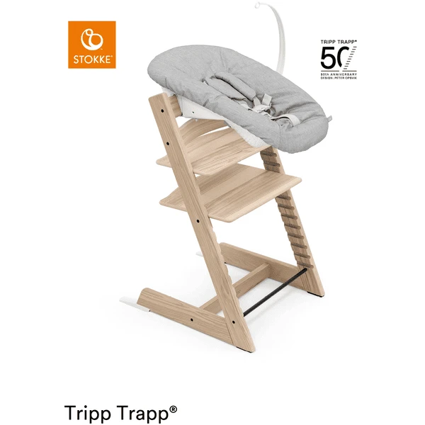STOKKE® Tripp Trapp® Hochstuhl 50 Jahre Limited Edition Esche Inkl. Newborn Set™ Grey 3 STOKKE® Tripp Trapp® Hochstuhl 50 Jahre Limited Edition Esche Inkl. Newborn Set™ Grey